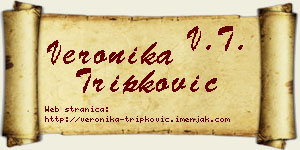 Veronika Tripković vizit kartica